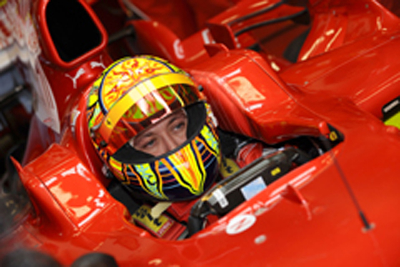 バレンティーノ・ロッシ、再びフェラーリF1のテストに参加