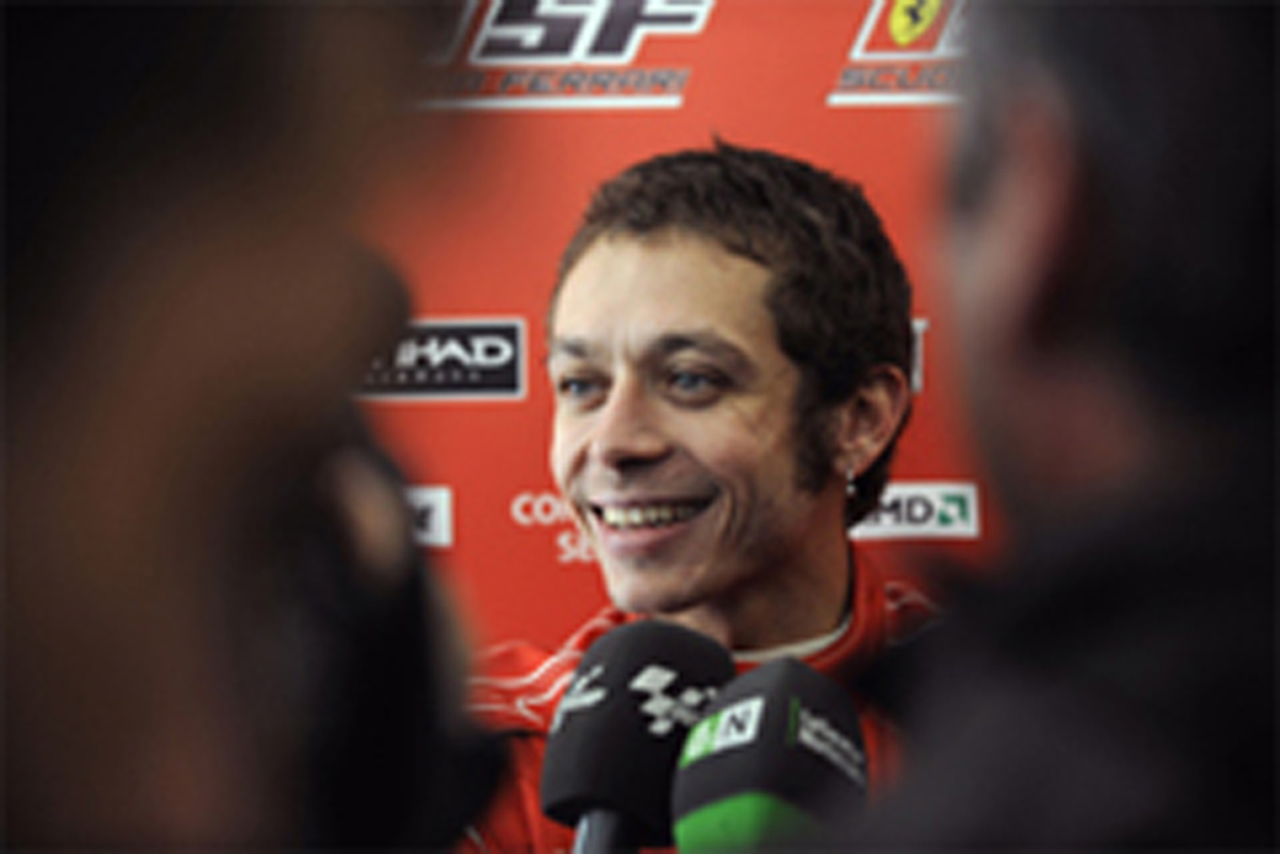 バレンティーノ・ロッシ、フェラーリでのF1テストを完了