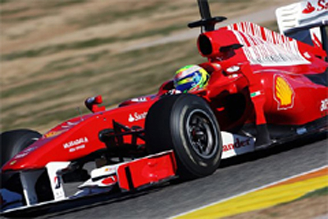 フェラーリ:F1バレンシア合同テスト初日