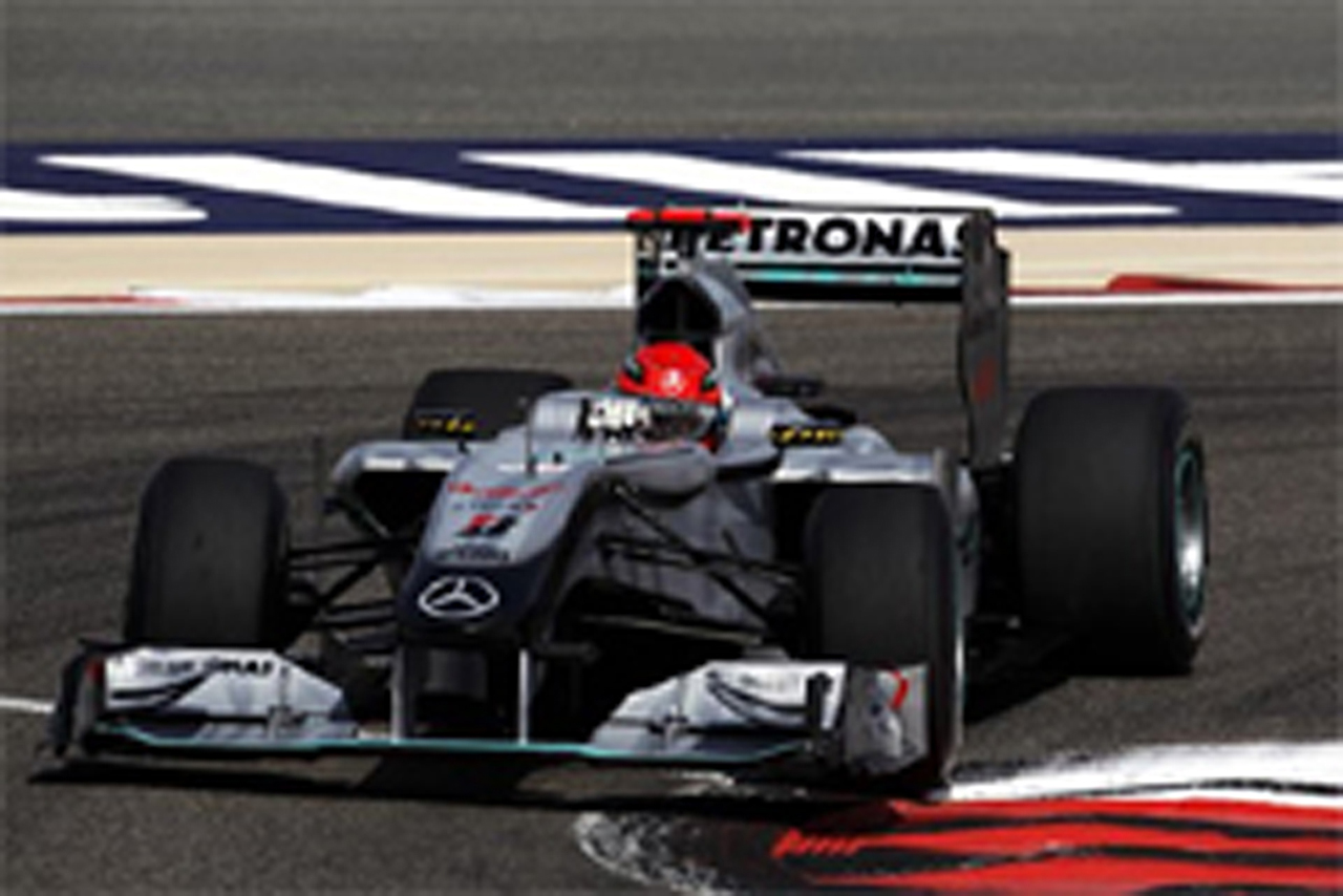 メルセデスGP:シューマッハ復帰戦は6位 (F1バーレーンGP)