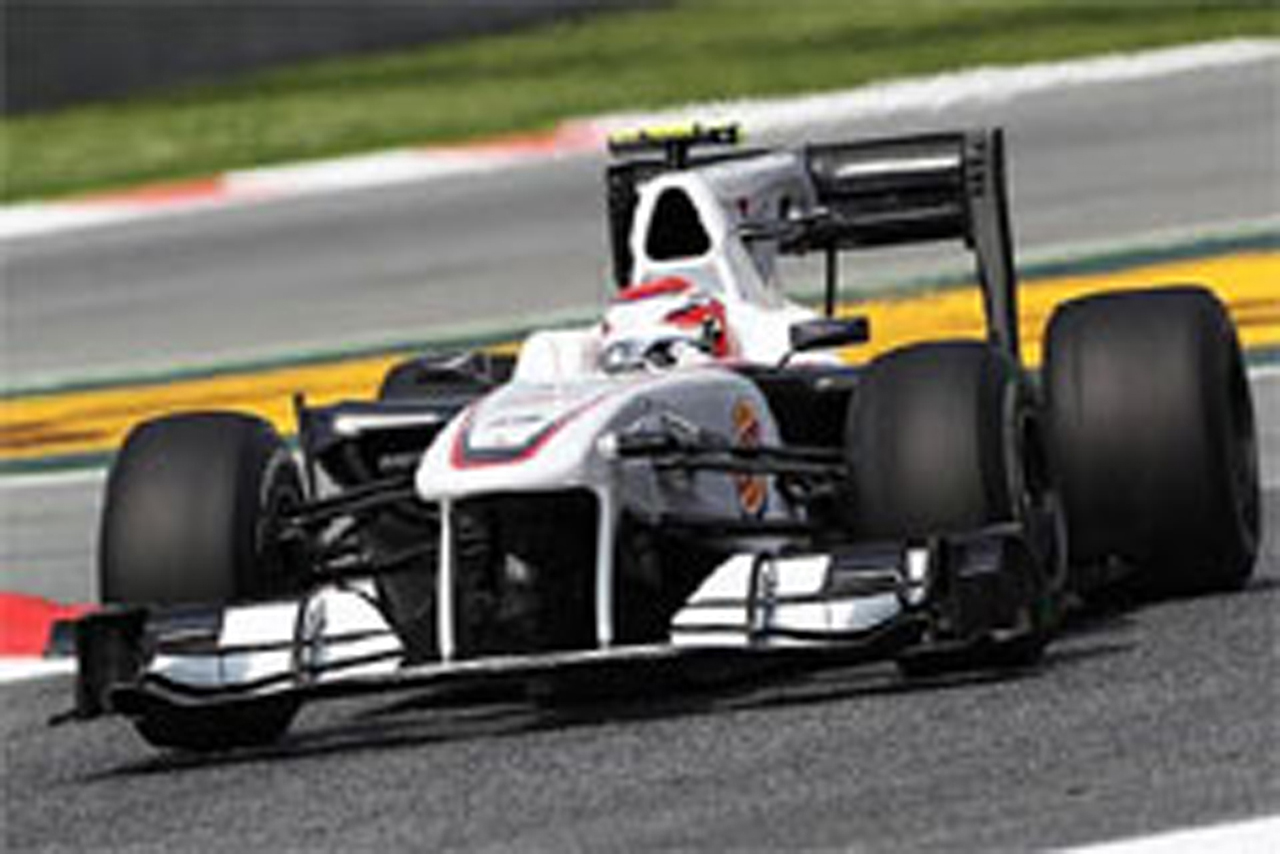 ザウバー、小林可夢偉は13番手 (F1スペインGP初日)