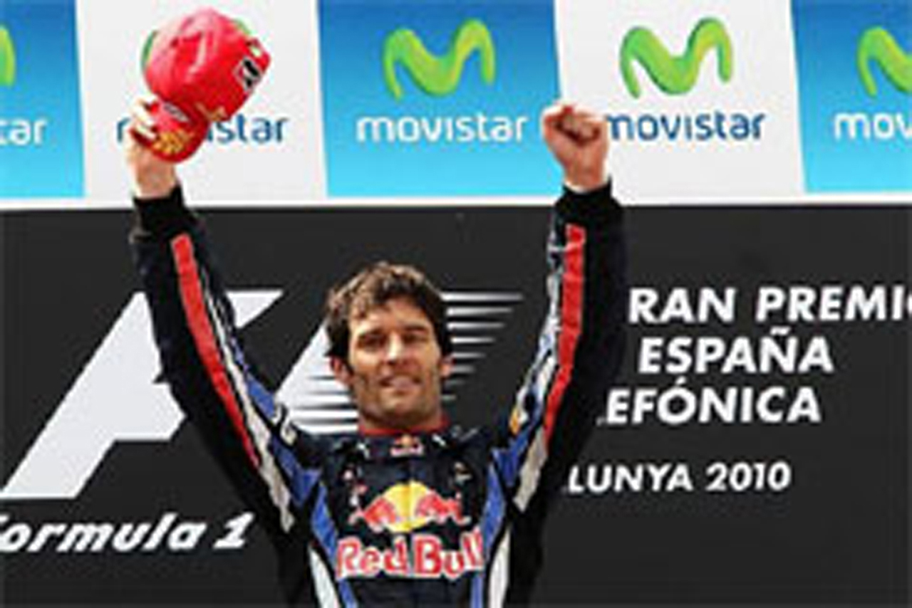 レッドブル、ウェバーがポール・トゥ・ウィン (F1スペインGP)