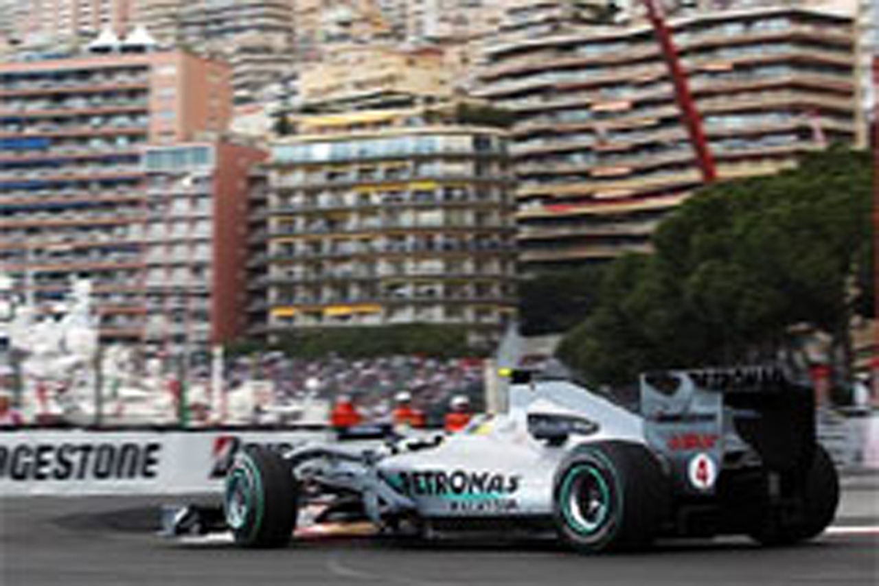 メルセデスGP、予選にむけて好感触 （F1モナコGP初日）