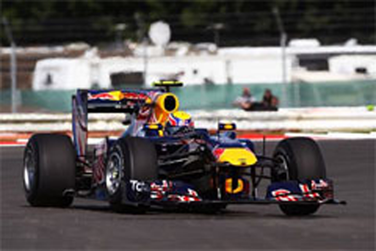 F1イギリスGP フリー走行2回目:マーク・ウェバーがトップタイム