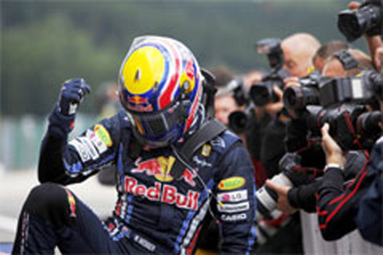 レッドブル：マーク・ウェバーがポール獲得 （F1ベルギーGP予選）