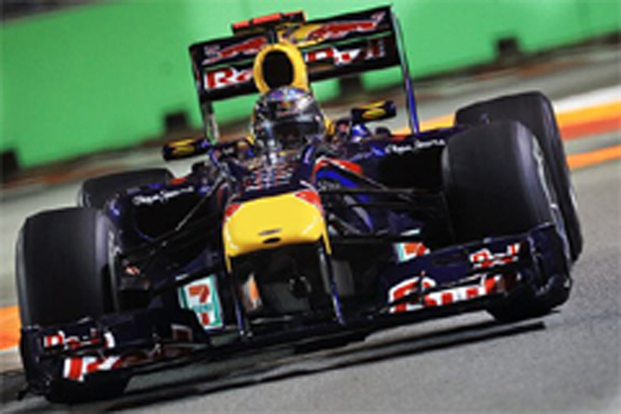 F1シンガポールGP フリー走行2回目:セバスチャン・ベッテルがトップ