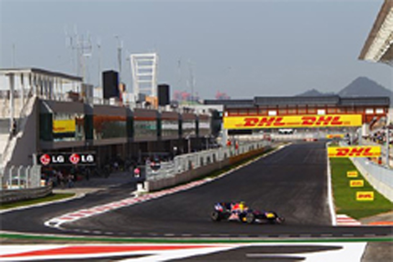 F1韓国GP フリー走行2回目:マーク・ウェバーがトップタイム