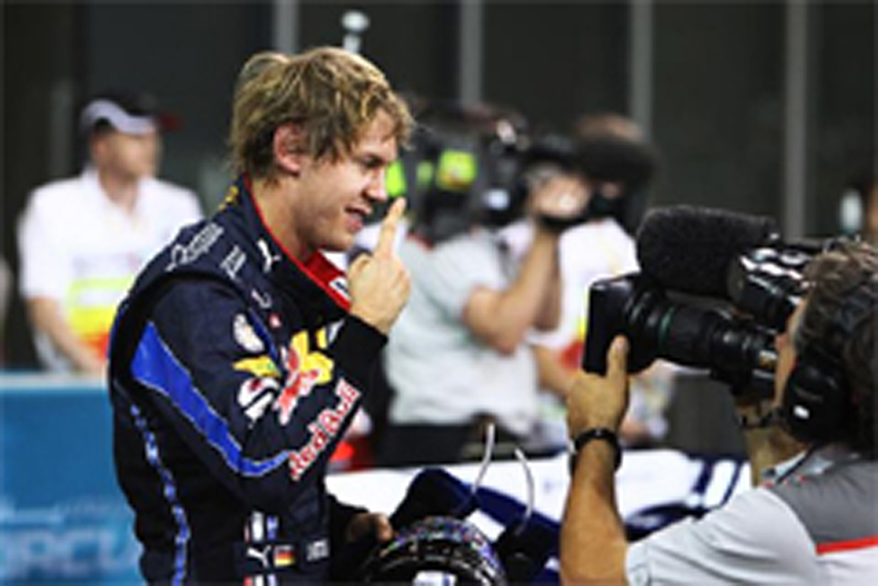 レッドブル:ベッテルがポールから逆転優勝を狙う (F1アブダビGP予選)