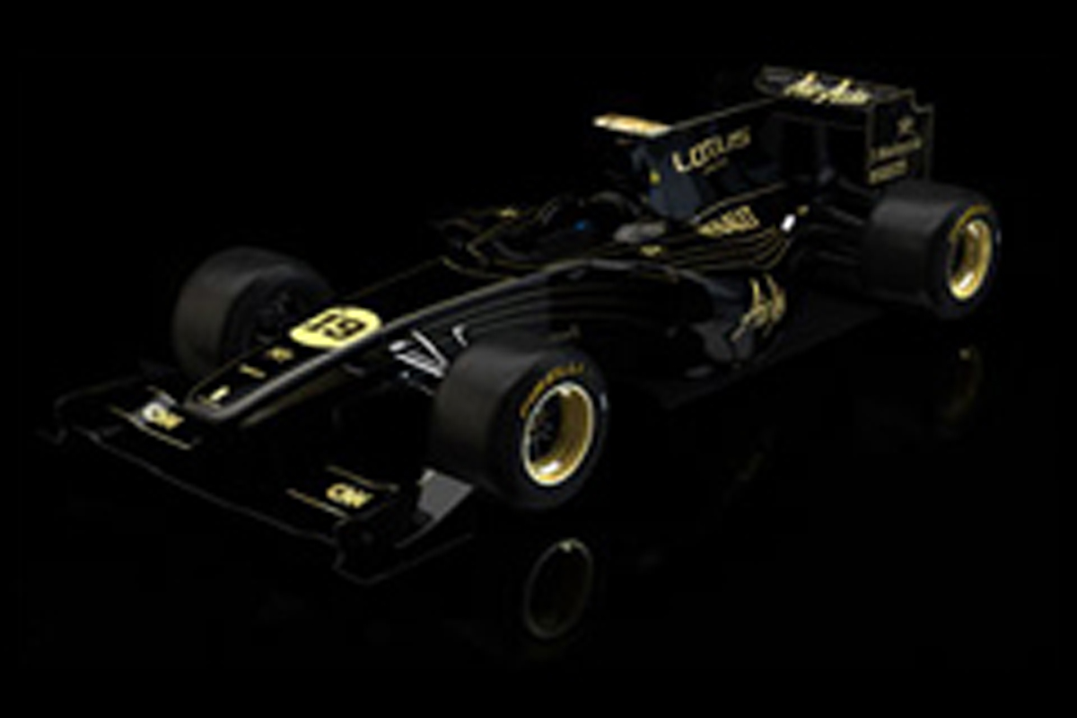 チーム・ロータス、断念したブラックのカラーリングを公開