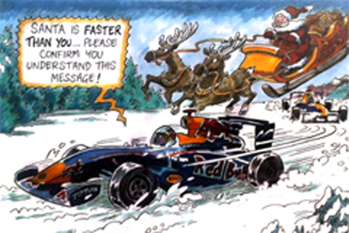 レッドブルからのクリスマスカード 2010年