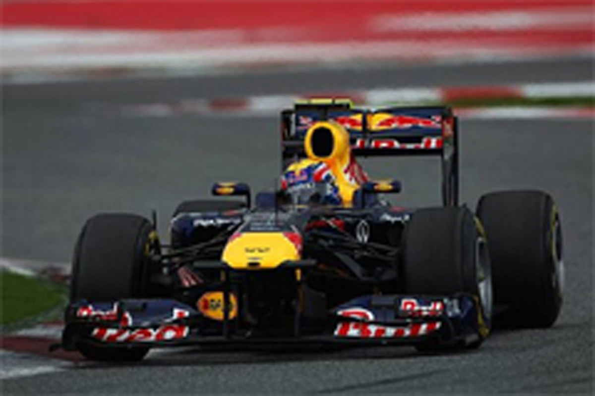 F1バルセロナテスト初日:マーク・ウェバーがトップタイム