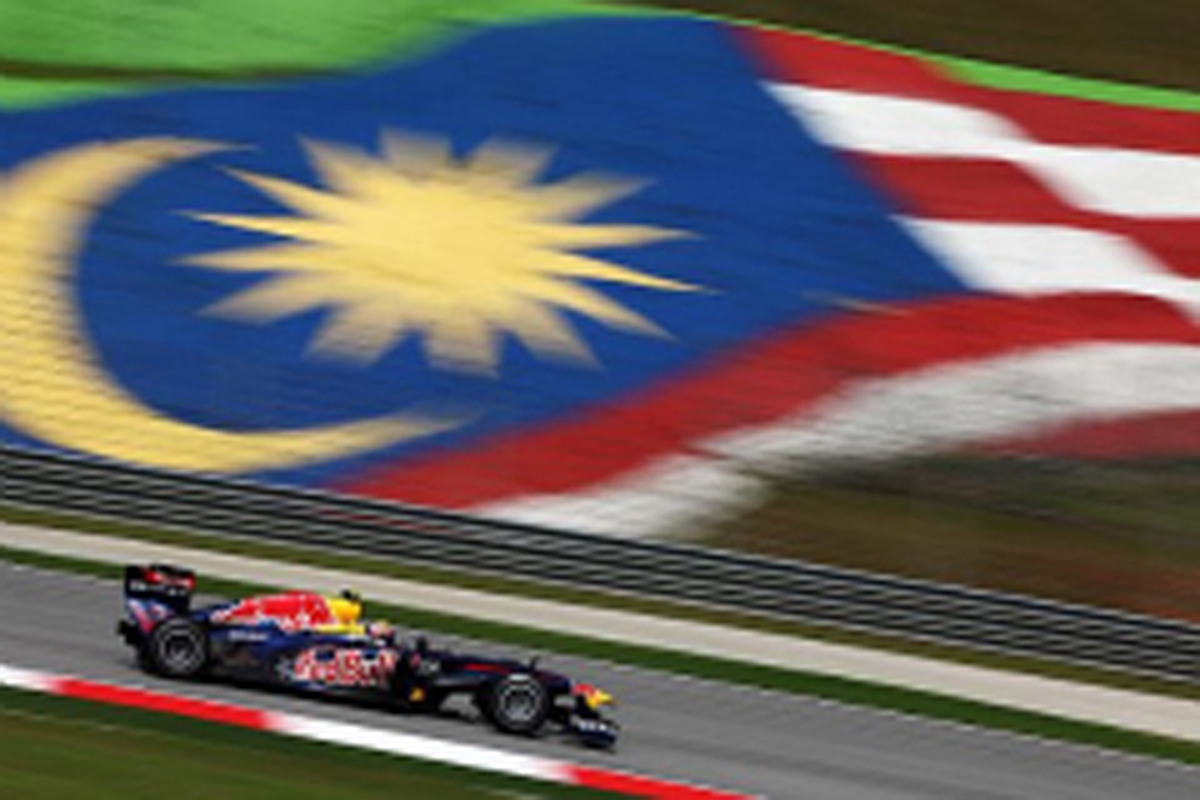 F1マレーシアGP フリー走行2回目:マーク・ウェバーがトップタイム