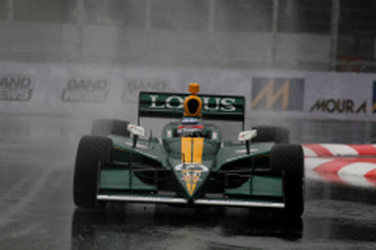 インディカー第4戦サンパウロ、決勝レースは雨で延期