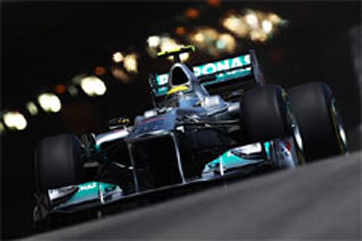 メルセデスGP:F1モナコGP初日