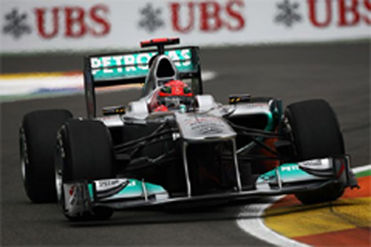 メルセデスGP:F1ヨーロッパGP初日