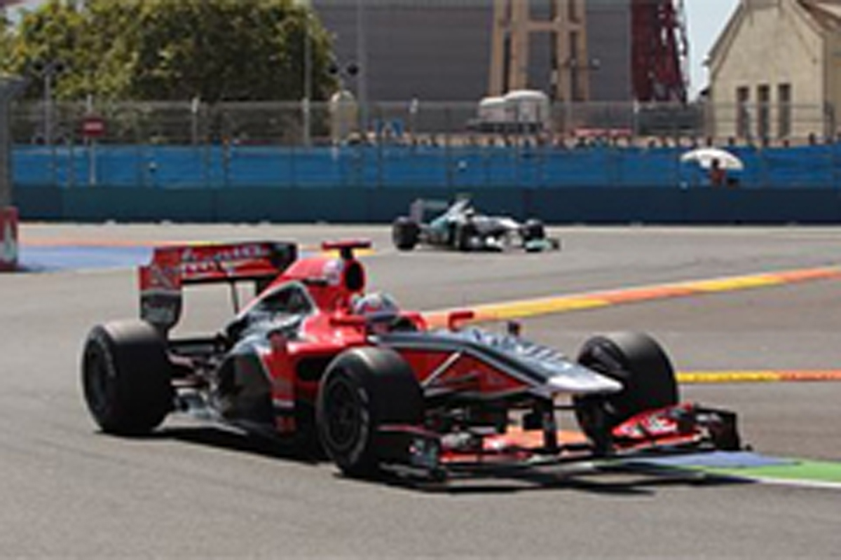 ヴァージン:打倒ロータスに手応え (F1ヨーロッパGP予選)