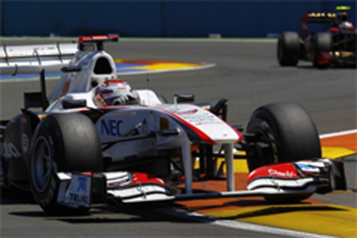 ザウバー：小林可夢偉は16位 （F1ヨーロッパGP）