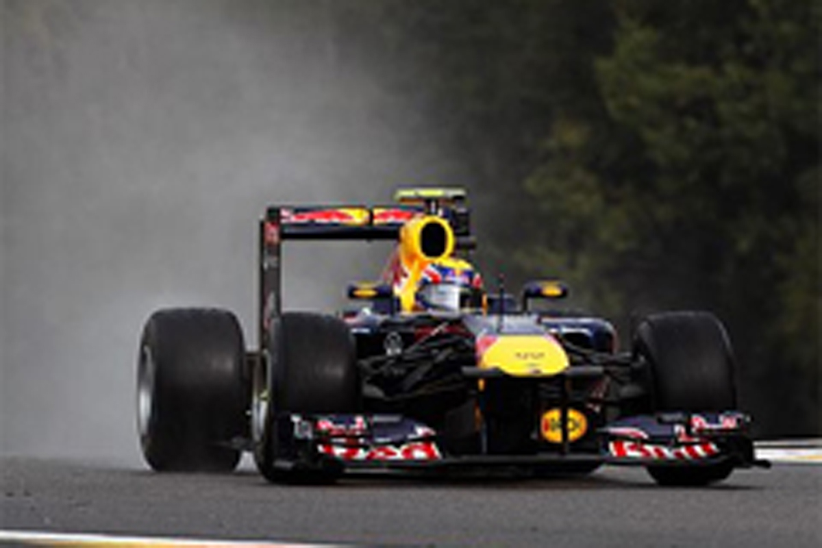 F1ベルギーGP フリー走行2回目：マーク・ウェバーがトップタイム