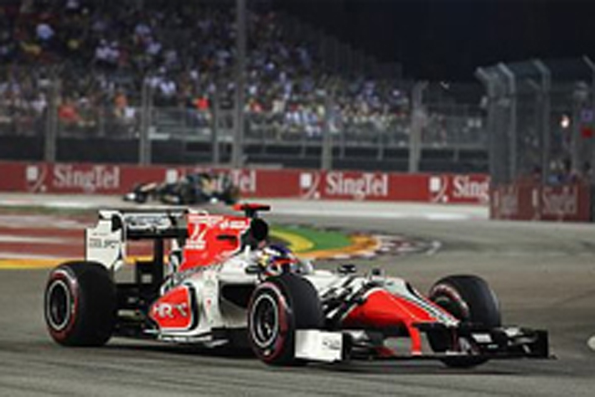HRT:苦しみながらもダブル完走 (F1シンガポールGP)