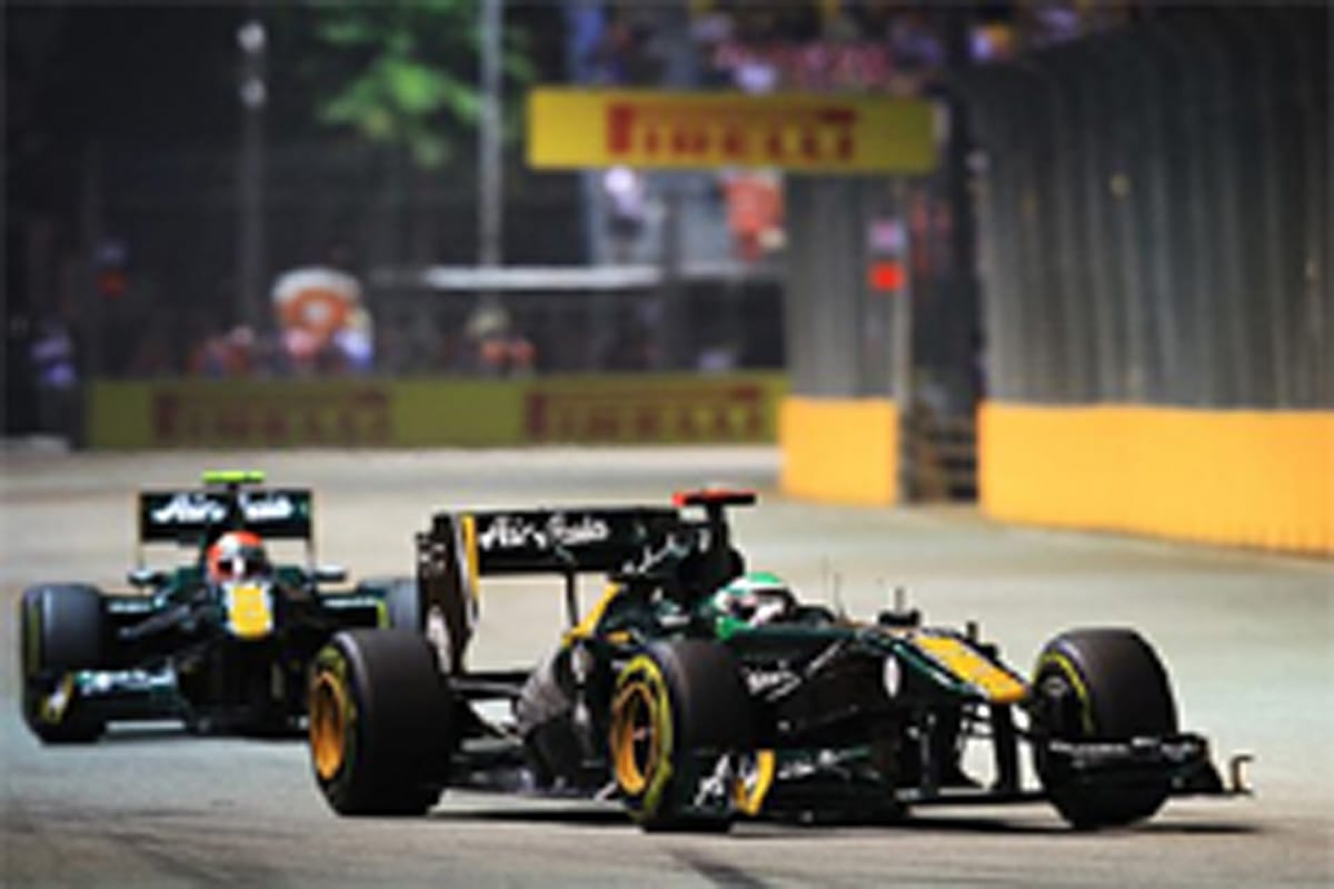 チーム・ロータス：コバライネンがペトロフを抑える （F1シンガポールGP）