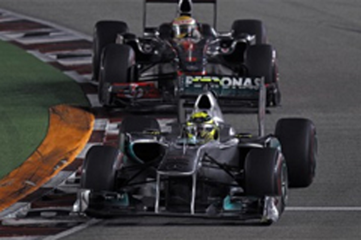 メルセデスGP：ニコ・ロズベルグが7位 （F1シンガポールGP）