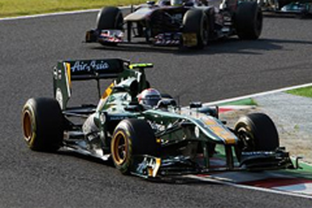 チーム・ロータス:ブルーフラッグ提示なくフル完走 (F1日本GP)