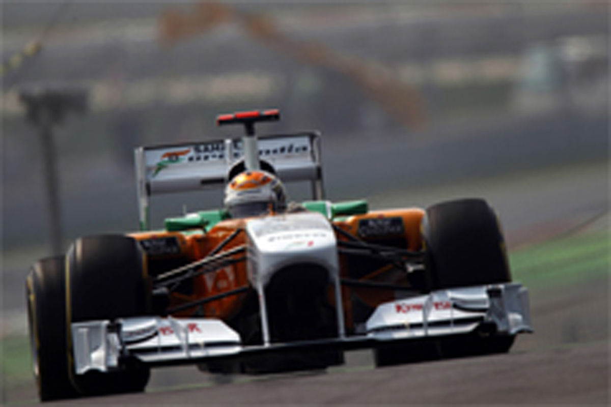 フォース・インディア:スーティルがQ3進出 (F1インドGP予選)