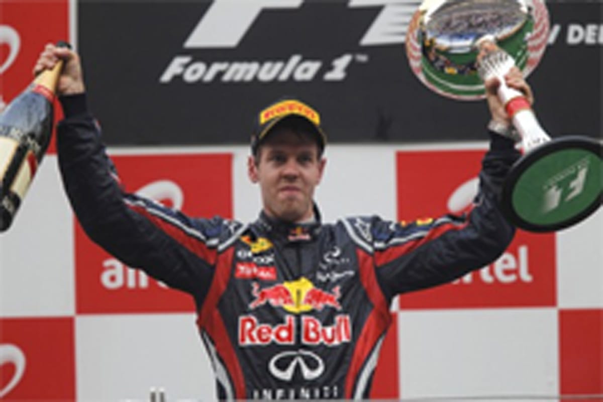 レッドブル:セバスチャン・ベッテルが初代ウィナーに輝く (F1インドGP)