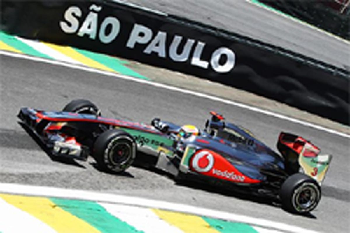 F1ブラジルGP フリー走行2回目:ルイス・ハミルトンがトップタイム