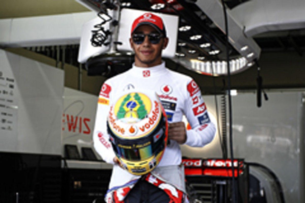 ルイス・ハミルトン、F1ブラジルGP 特別ヘルメット