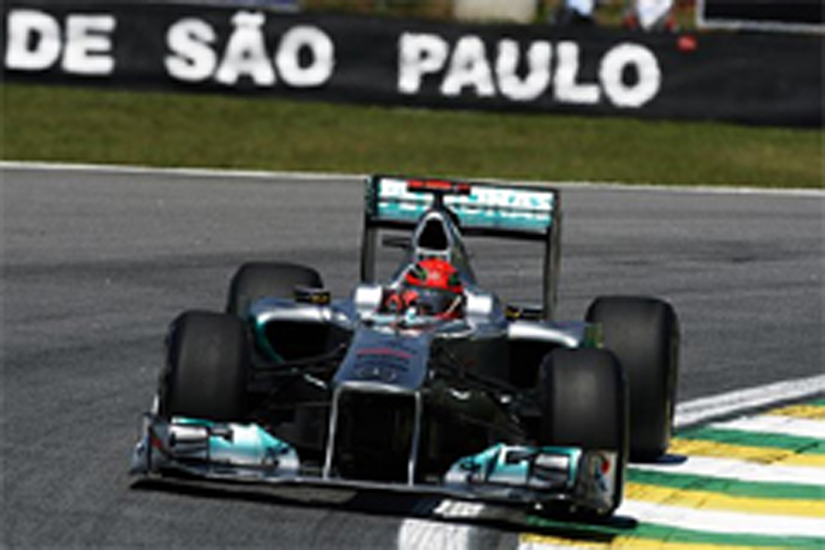 メルセデスGP:F1ブラジルGP初日