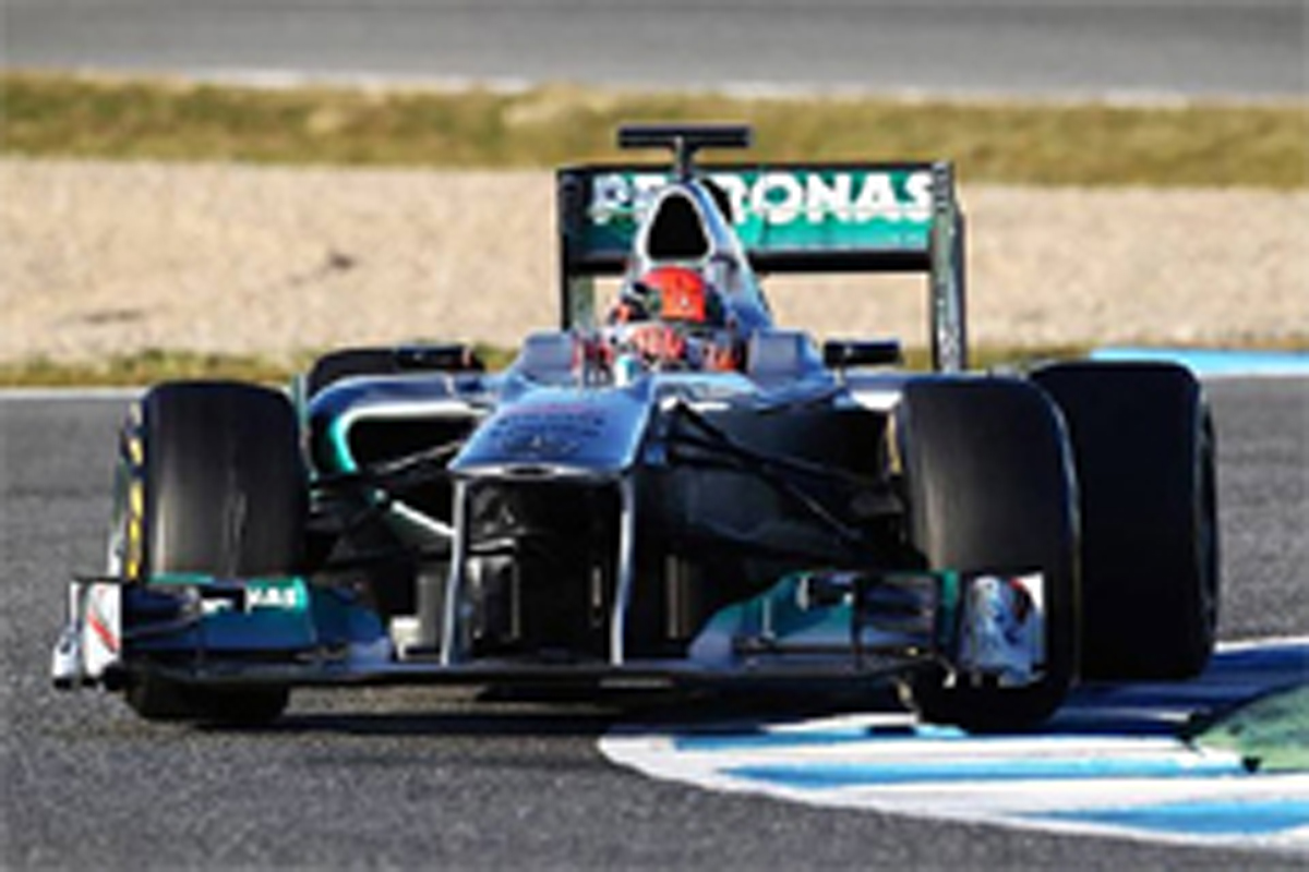 F1ヘレステスト2日目:ミハエル・シューマッハがトップタイム