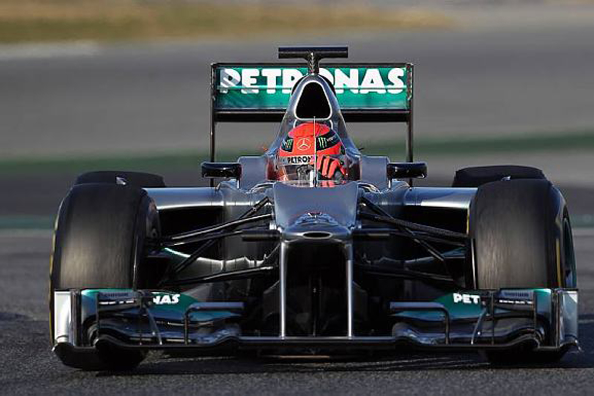 メルセデスAMG F1 W03 ： 走行画像