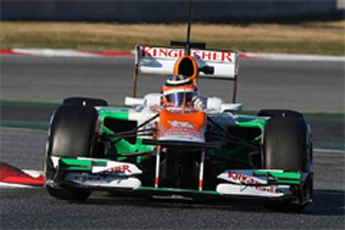 F1バルセロナテスト2日目:ニコ・ヒュルケンベルグがトップタイム