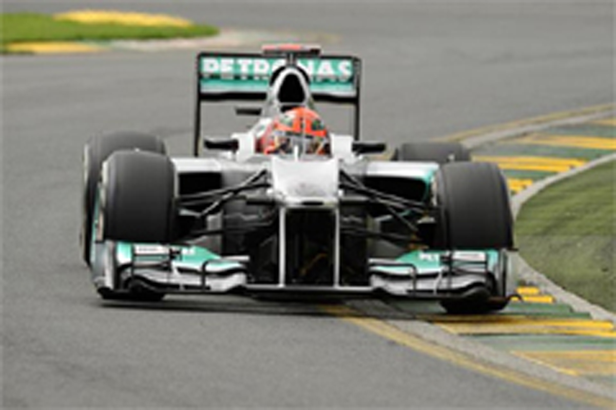 F1オーストラリアGP フリー走行2回目:ミハエル・シューマッハがトップ