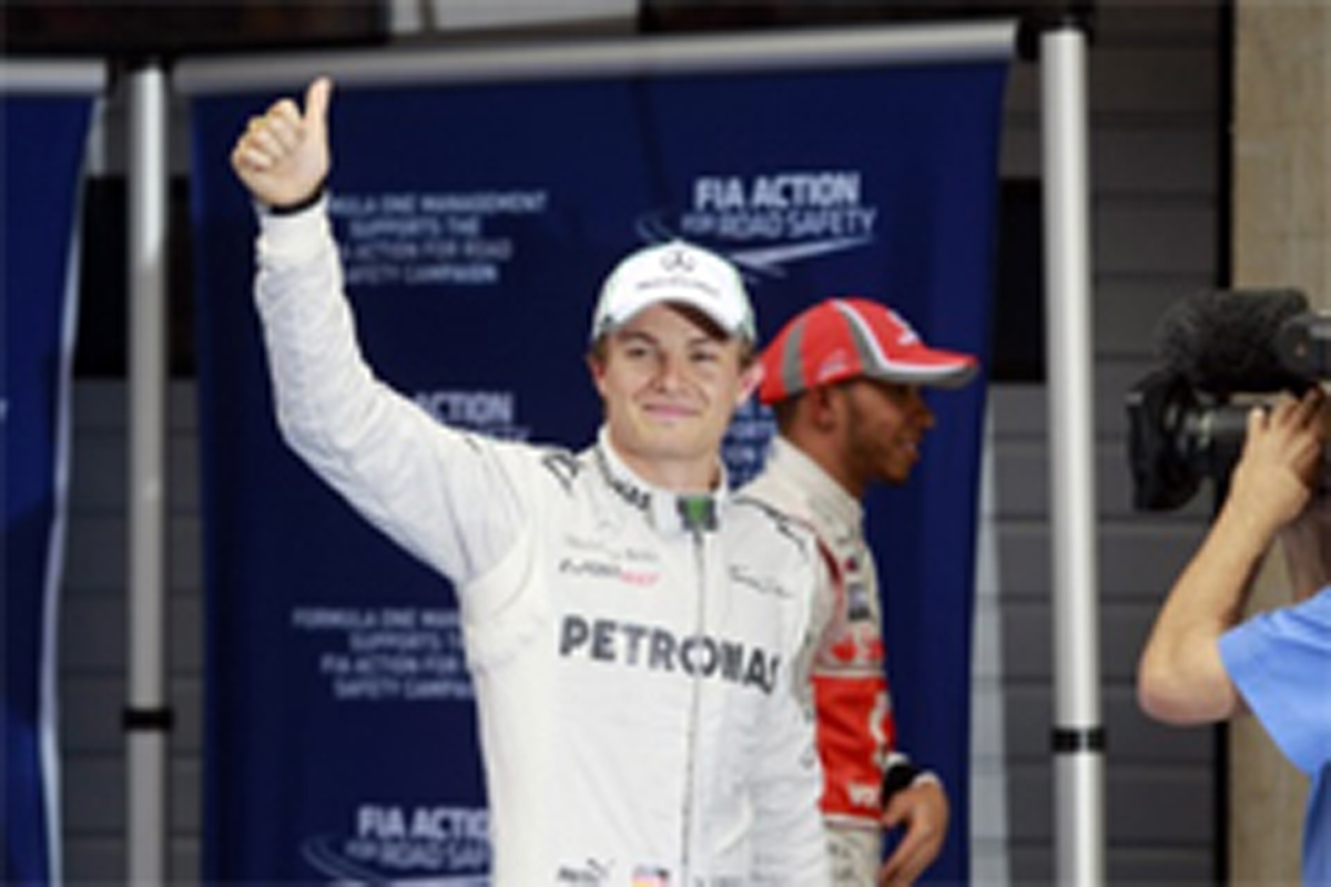ニコ・ロズベルグ、F1初ポールポジションは「ファンタスティック」