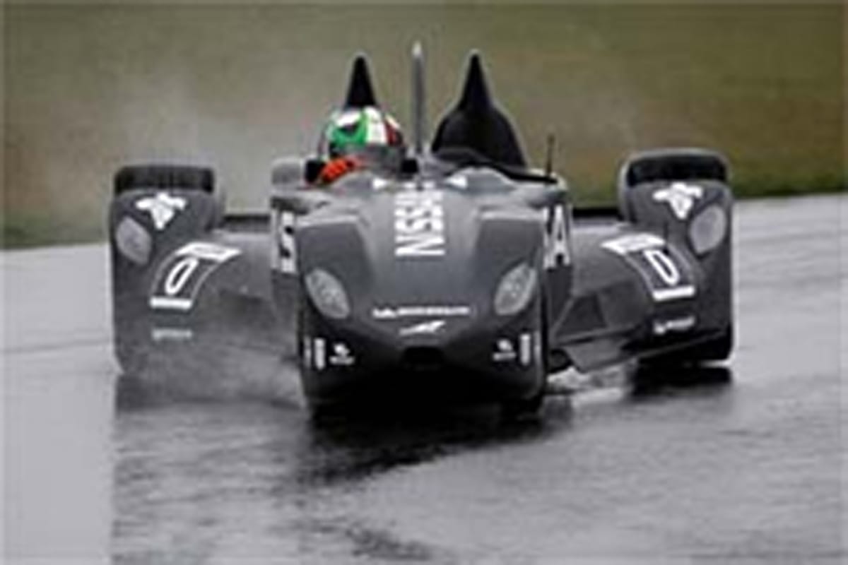 日産 デルタウイング、ウェットコンディションで初テスト