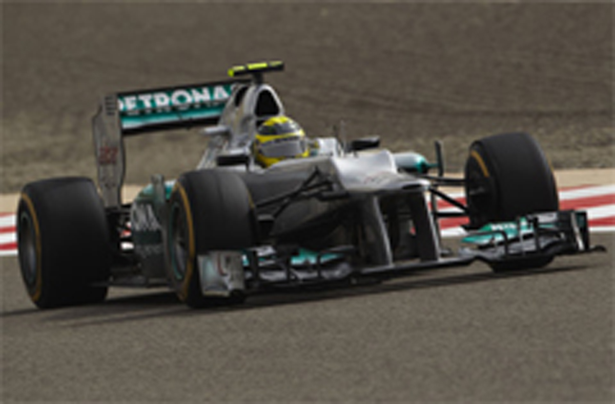 F1バーレーンGP フリー走行3回目：ニコ・ロズベルグがトップタイム