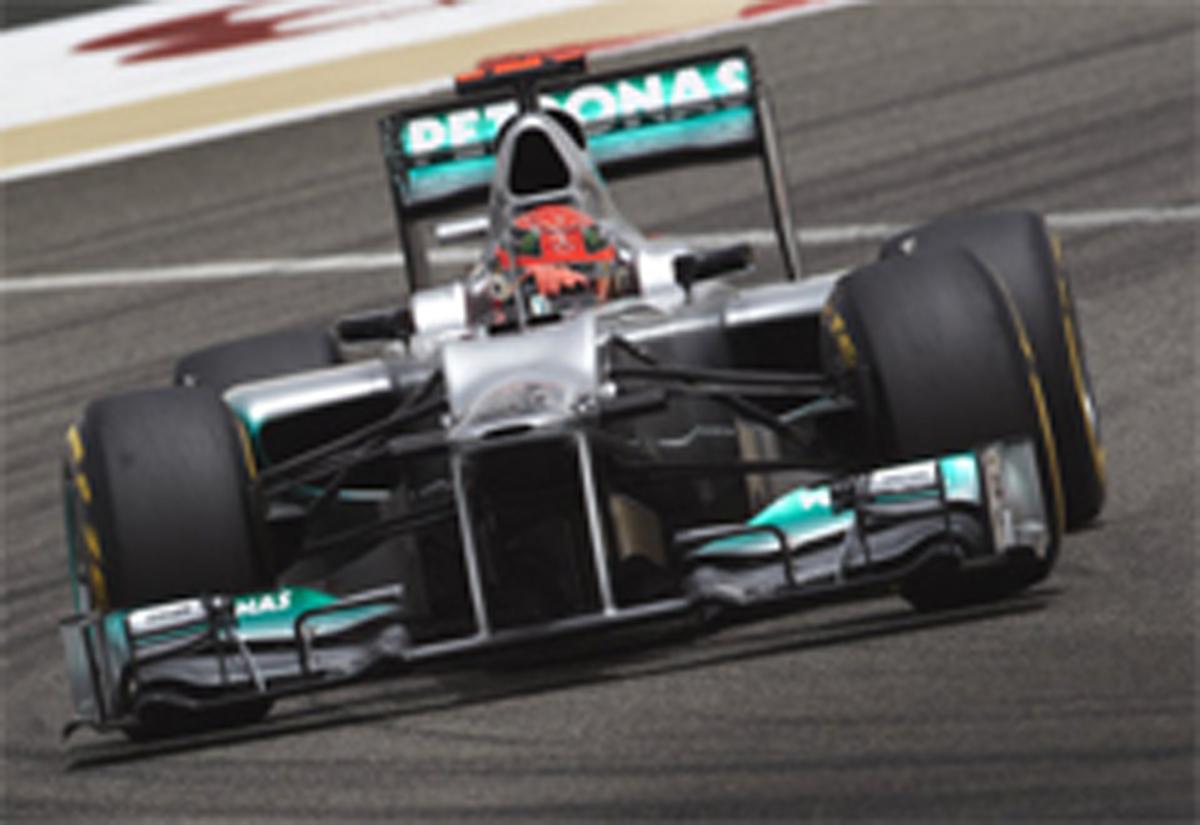 メルセデスAMG：シューマッハはDRSの故障 （F1バーレーンGP 予選）