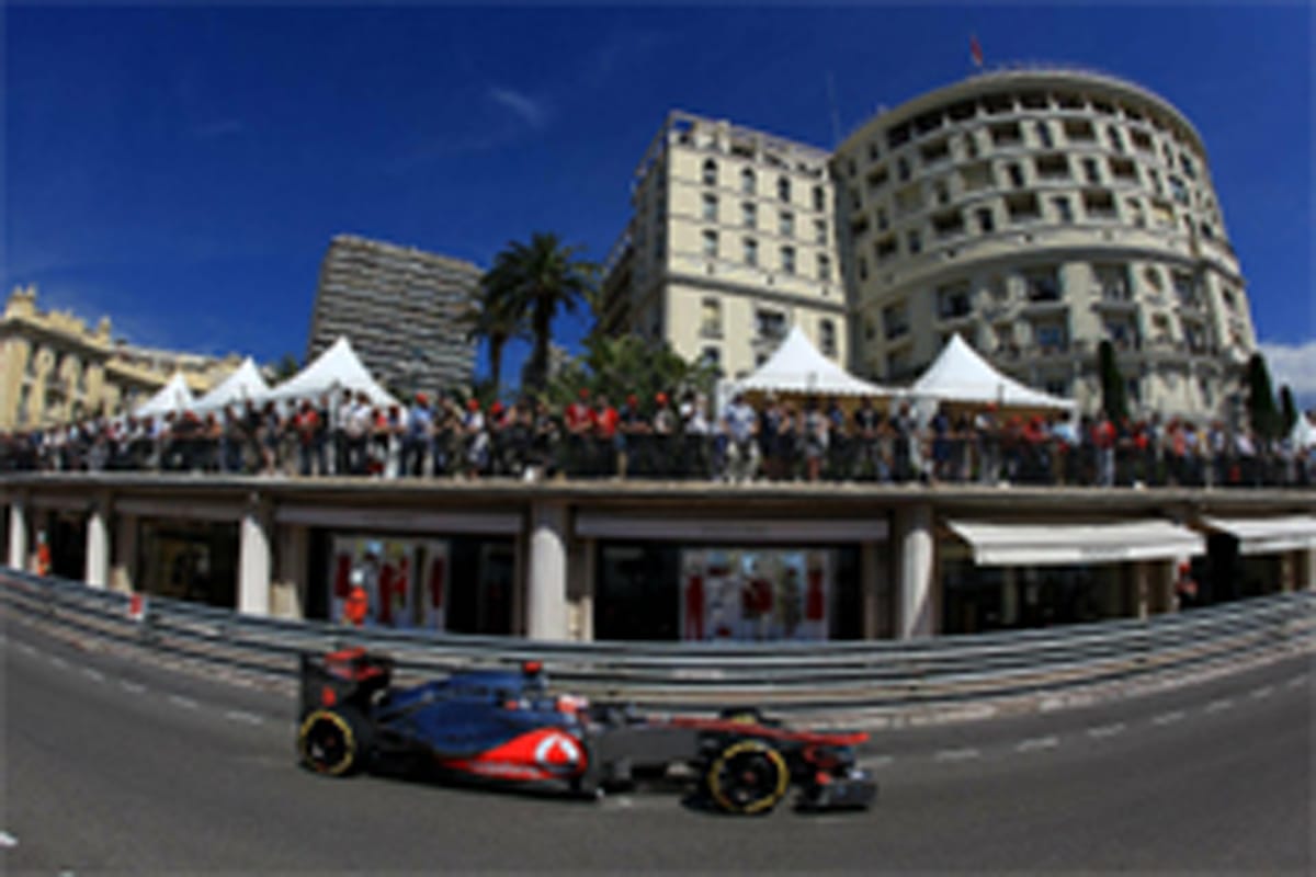 F1モナコGP フリー走行2回目：ジェンソン・バトンがトップタイム