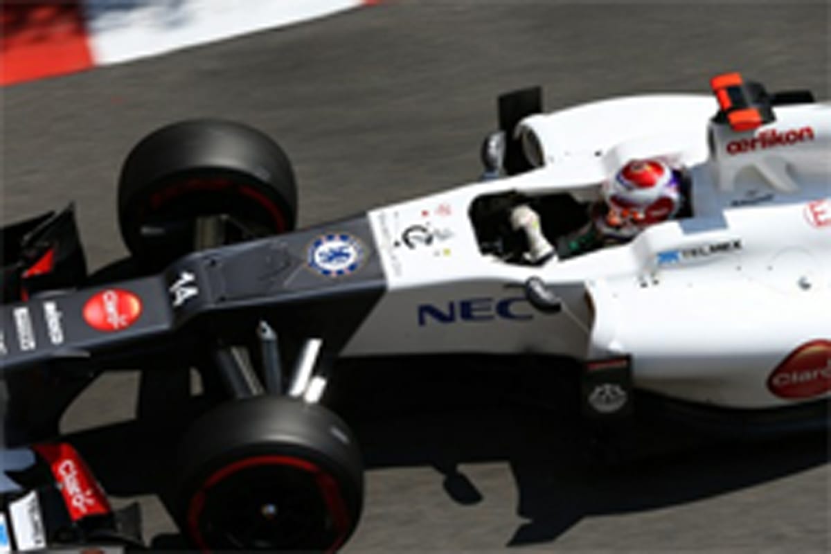 小林可夢偉、無念のリタイア (F1モナコGP)