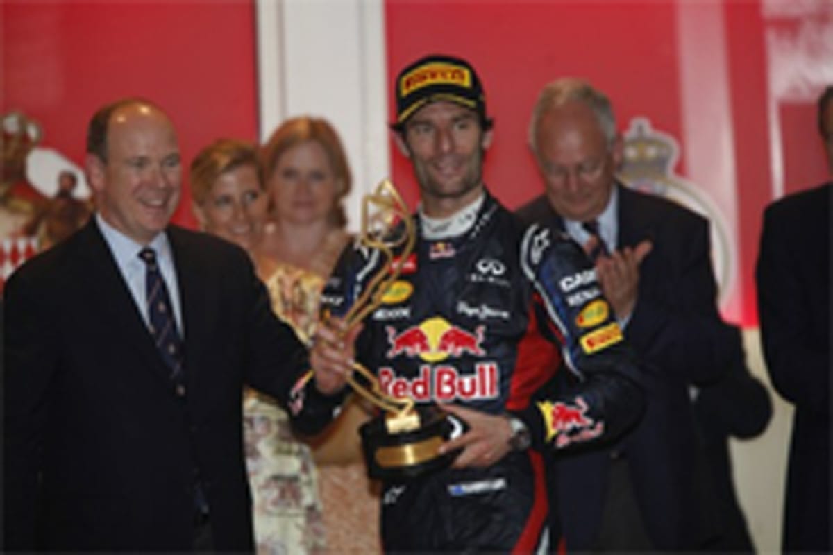 レッドブル:マーク・ウェバーが2度目のモナコ制覇 (F1モナコGP)