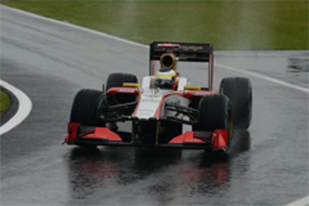 HRT:雨のレースに期待 (F1イギリスGP 予選)