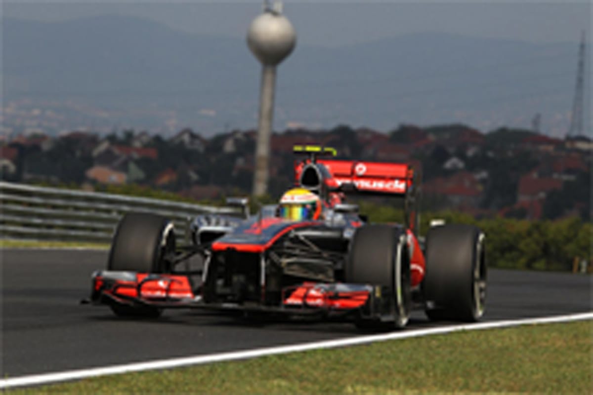 F1ハンガリーGP フリー走行2回目:ルイス・ハミルトンがトップタイム