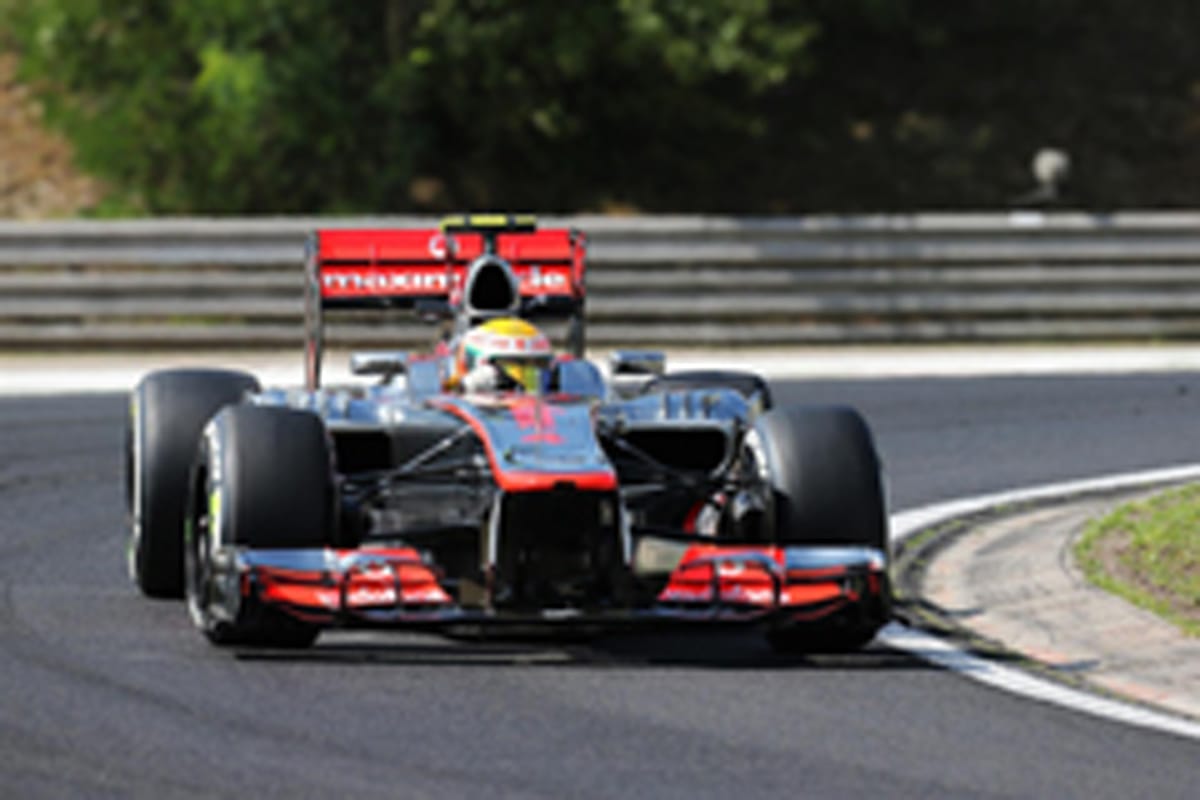 F1ハンガリーGP フリー走行1回目：ルイス・ハミルトンがトップタイム