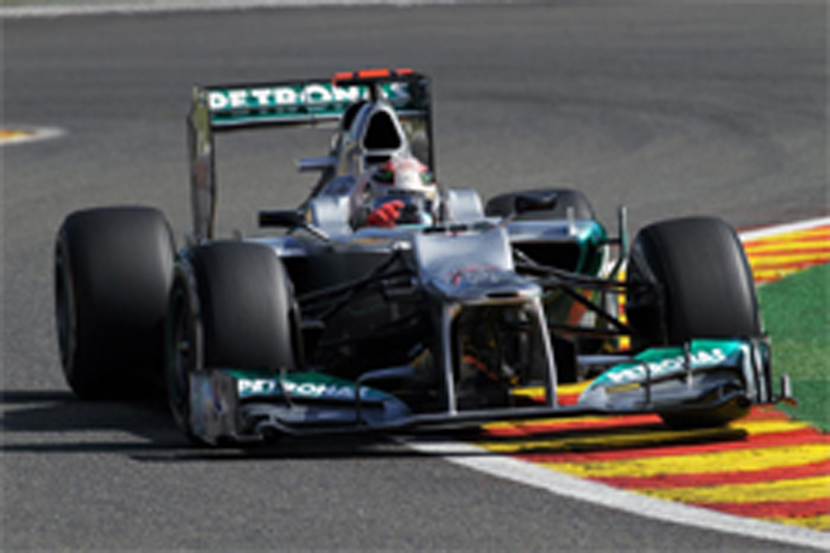 メルセデスAMG:揃ってQ3進出ならず (F1ベルギーGP 予選)