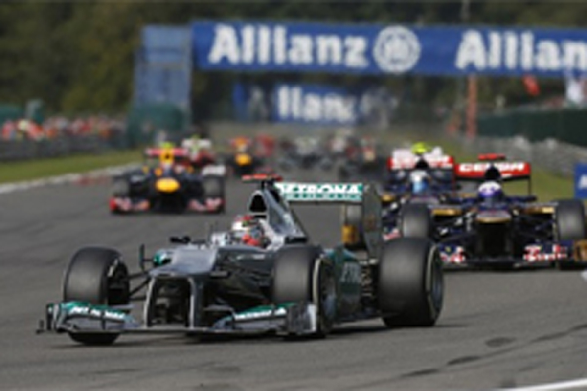 メルセデスAMG:300戦目のシューマッハが7位 (F1ベルギーGP)