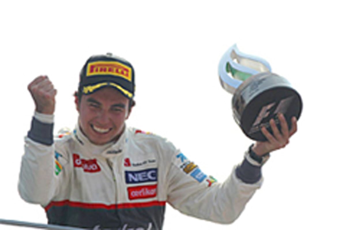 セルジオ・ペレス、2位表彰台に「信じられない」 （F1イタリアGP）