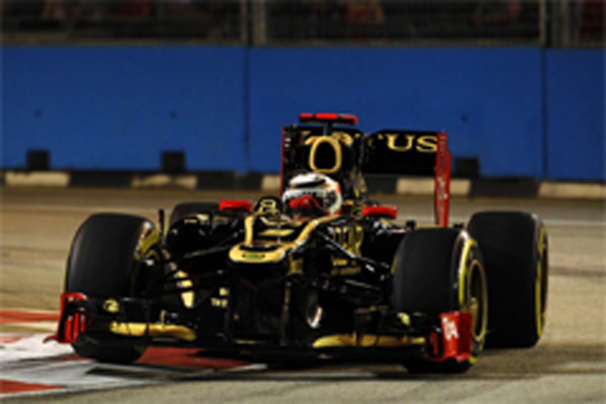 ロータス:ライコネン、Q2敗退で12番手 (F1シンガポールGP 予選)