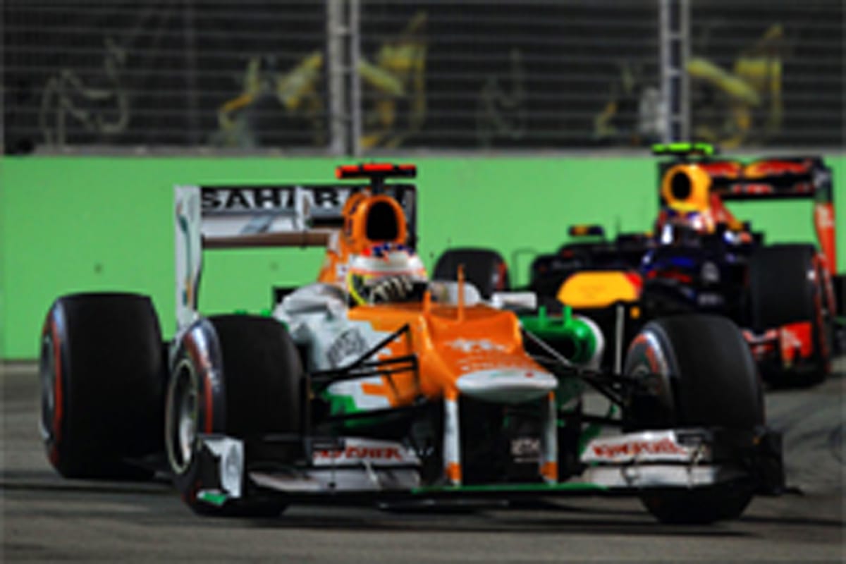 フォース・インディア：ディ・レスタが4位入賞 （F1シンガポールGP）